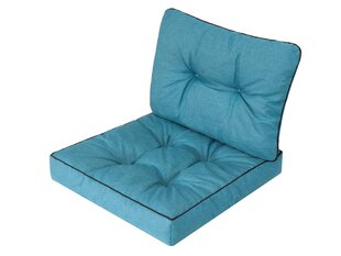 Patjade komplekt toolile Emma Tech 60 cm, helesinine hind ja info | Toolipadjad ja -katted | kaup24.ee