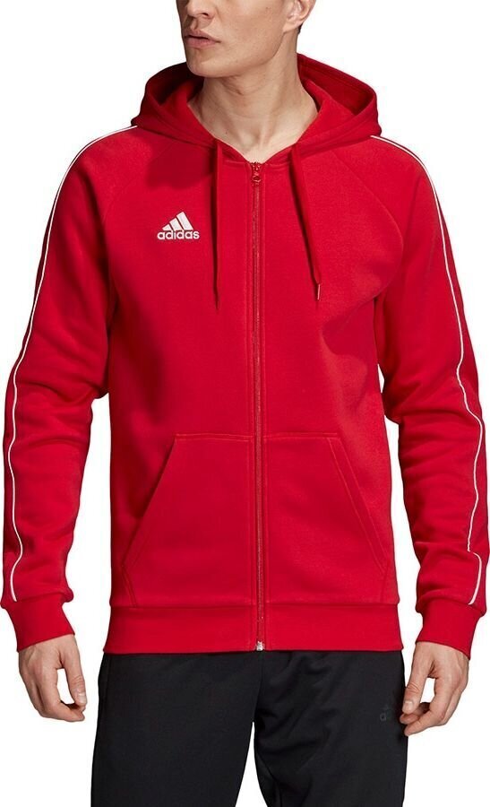 Dressipluus meestele Adidas Core 18 Fz FT8071, punane hind ja info | Meeste pusad | kaup24.ee