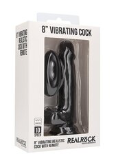 RealRock вибрирующий фаллоимитатор Vibrating Realistic Cock, 20 см цена и информация | Фаллоимитаторы | kaup24.ee