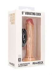 Vibreeriv peenise imitaator RealRock Vibrating Realistic Cock, 23.5 cm hind ja info | Dildod | kaup24.ee