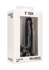 Peenise imitaator RealRock Realistic Cock With Scrotum, 20 cm hind ja info | Dildod | kaup24.ee