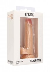 Peenise imitaator RealRock Realistic Cock With Scrotum, 20 cm hind ja info | Dildod | kaup24.ee