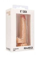 RealRock фаллоимитатор Realistic Cock With Scrotum, 20 см цена и информация | Фаллоимитаторы | kaup24.ee