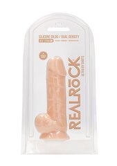 RealRock имитатор пениса Silicone Dildo With Balls, 21.6 см цена и информация | Фаллоимитаторы | kaup24.ee