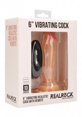 Vibreeriv peenise imitaator RealRock Vibrating Realistic Cock, 15 cm hind ja info | Dildod | kaup24.ee