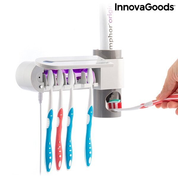UV-hambaharja steriliseerija aluse ja hambapasta dosaatoriga Smiluv InnovaGoods hind ja info | Vannitoa sisustuselemendid ja aksessuaarid | kaup24.ee