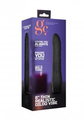 Vibreeriv peenise imitaator Gc Thin Realistic Dildo Vibe, 18 cm hind ja info | Dildod | kaup24.ee