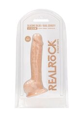 RealRock имитатор пениса Silicone Dildo With Balls, 22.8 см цена и информация | Фаллоимитаторы | kaup24.ee