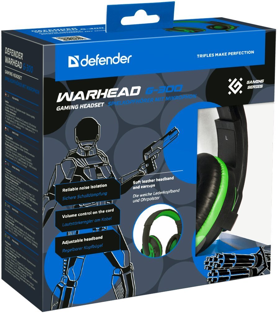 Defender Warhead HN-G300 цена и информация | Kõrvaklapid | kaup24.ee