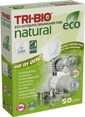 Ökoloogilised nõudepesumasina tableted Tri-Bio, 50 tab цена и информация | Средства для мытья посуды | kaup24.ee