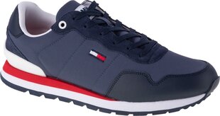 Meeste spordijalatsid Tommy Hilfiger Jeans Lifestyle Mix Runner EM0EM00578, sinine hind ja info | Spordi- ja vabaajajalatsid meestele | kaup24.ee