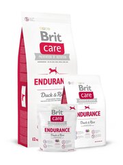 Brit Care Endurance Duck & Rice koeratoit 3kg hind ja info | Kuivtoit koertele | kaup24.ee