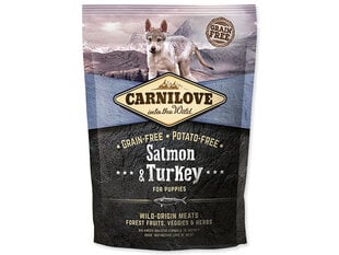 Carnilove Salmon & Turkey for Puppies koeratoit 1,5 kg цена и информация | Сухой корм для собак | kaup24.ee