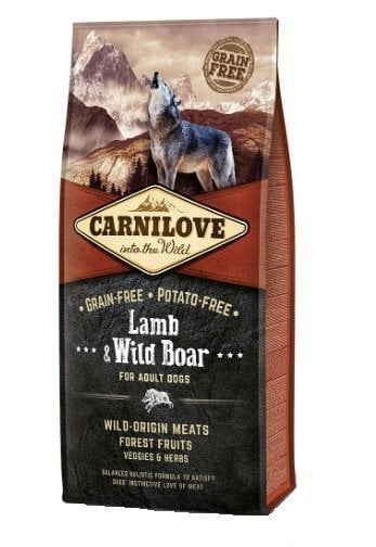 Carnilove Lamb & Wild Boar for Adult koeratoit 12 kg hind ja info | Kuivtoit koertele | kaup24.ee