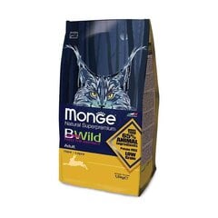 Monge BWild Cat Adult полнорационный корм для кошек с мясом дикого зайца 1,5 кг цена и информация | Сухой корм для кошек | kaup24.ee