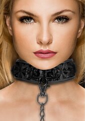 Ouch! kaelarihm koos jalutusrihmaga Luxury Collar with Leash hind ja info | BDSM ja fetish | kaup24.ee