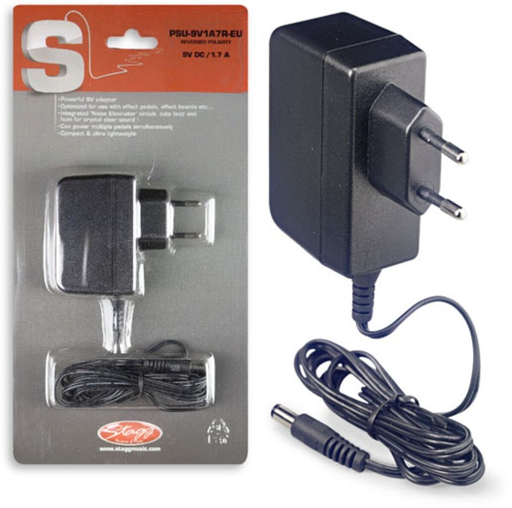 Adapter Stagg 9V 1.7A цена и информация | Muusikariistade tarvikud | kaup24.ee