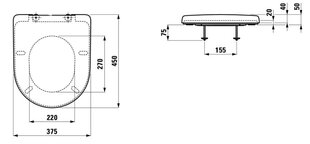 Prill-laud Laufen Pro New Softclose hind ja info | WC-poti tarvikud | kaup24.ee