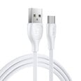 USB / USB-C laadimiskaabel 2.1A 480 Mbps 1m valge