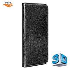 Ümbris TakeMe 3D-Crystal Shine Magnetic Fix Book Case, sobib Samsung Galaxy A71 (A715F), must цена и информация | Чехлы для телефонов | kaup24.ee