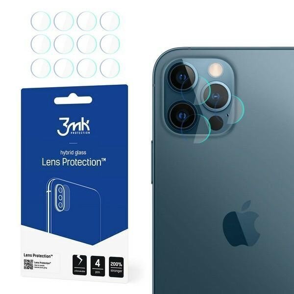 Kaamera kaitseklaas 3MK FlexibleGlass Lens, telefonile Apple iPhone 12 Pro цена и информация | Ekraani kaitsekiled | kaup24.ee