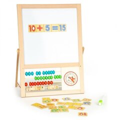 Образовательная магнитная доска со счетами и цифрами Ecotoys  цена и информация | Развивающие игрушки | kaup24.ee