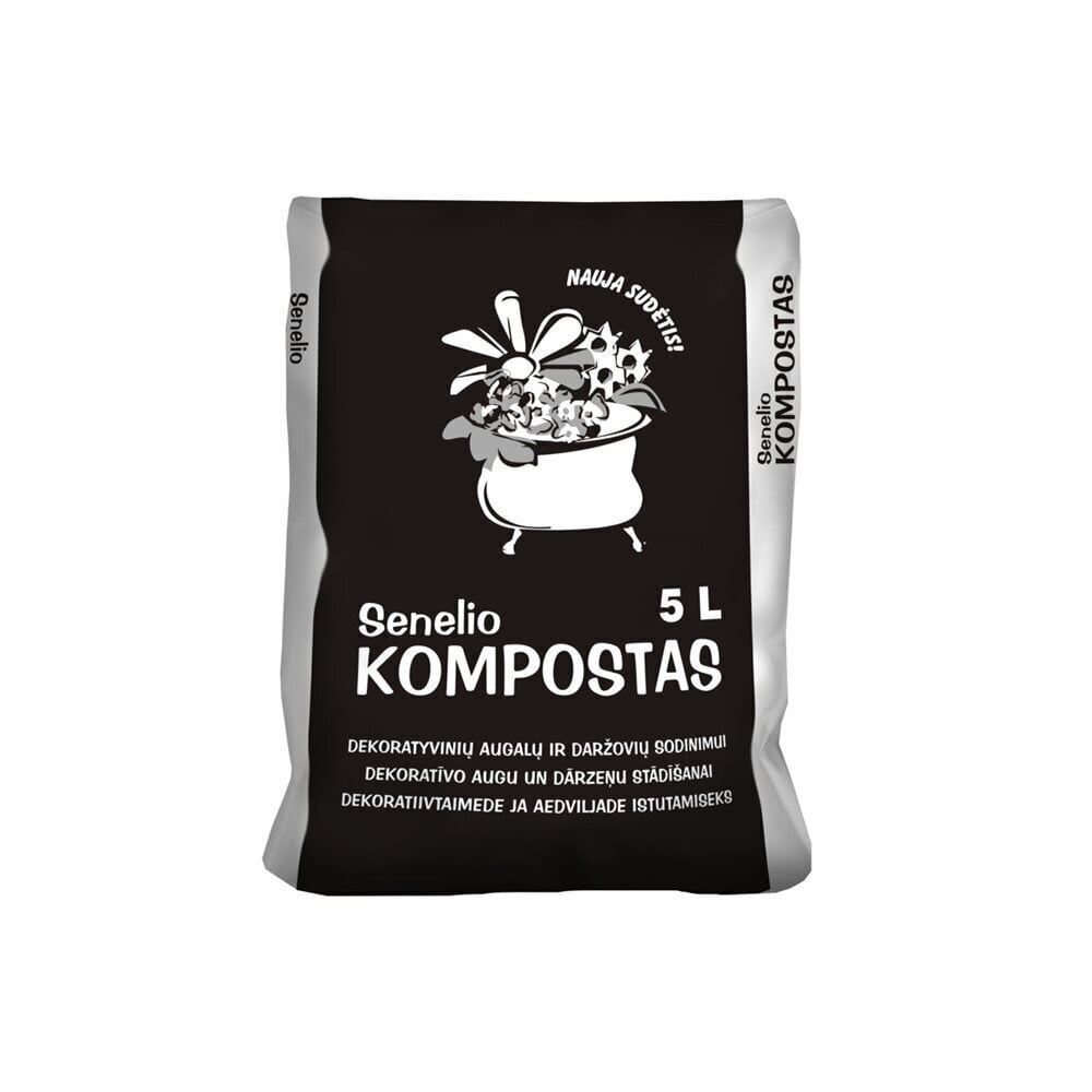 Kompostmuld Senelio Kompostas Juknevičiaus kompostas, 5 L hind ja info | Muld, turvas, kompost | kaup24.ee