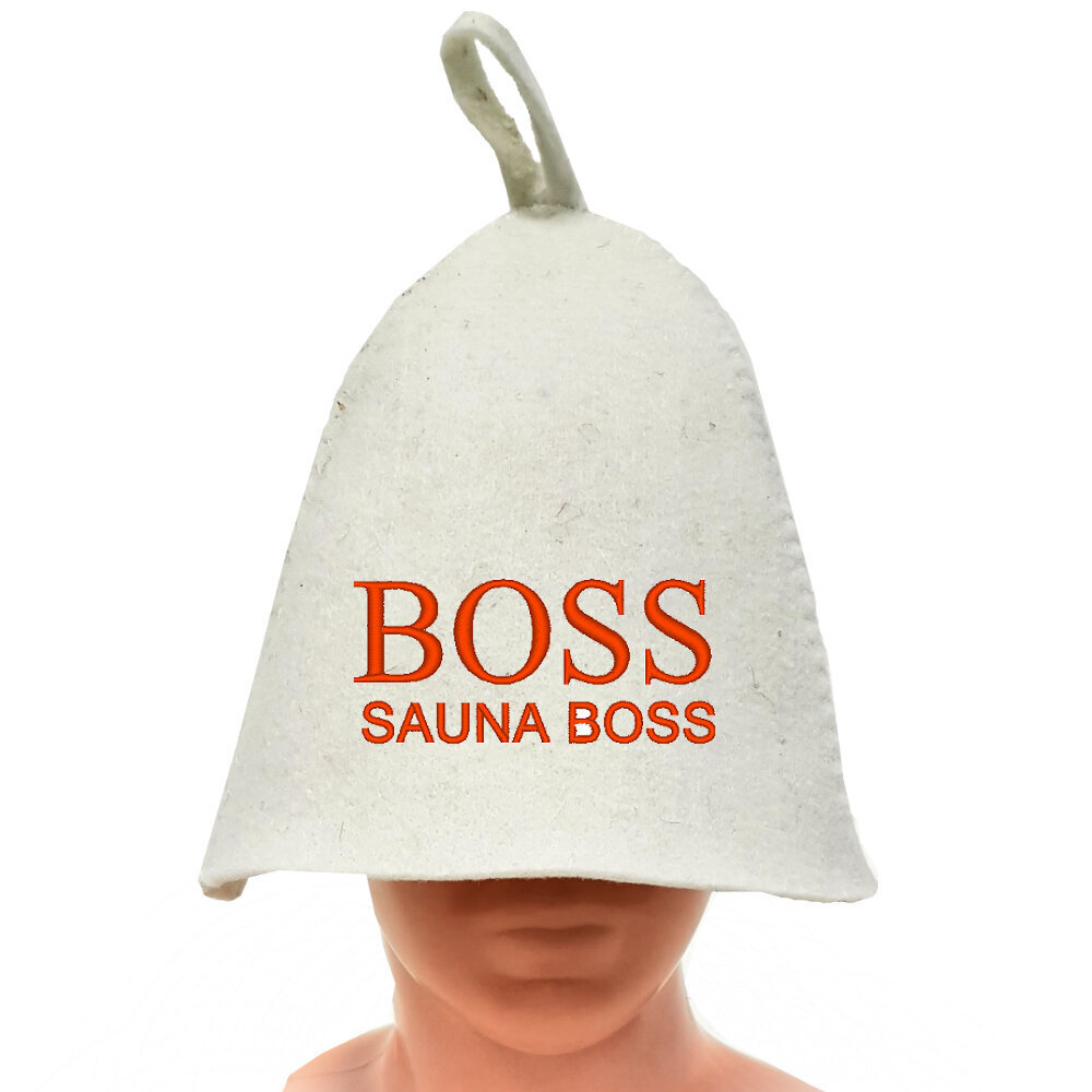Saunamüts kirjaga sauna BOSS цена и информация | Sauna aksessuaarid | kaup24.ee