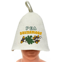 Банная шапка с надписью Pea saunamees цена и информация | Аксессуары для сауны и бани | kaup24.ee