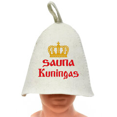 Банная шапка с надписью Sauna Kuningas цена и информация | Аксессуары для сауны и бани | kaup24.ee