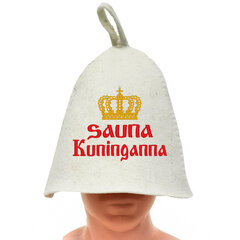 Банная шапка с надписью Sauna Kuninganna цена и информация | Аксессуары для сауны и бани | kaup24.ee