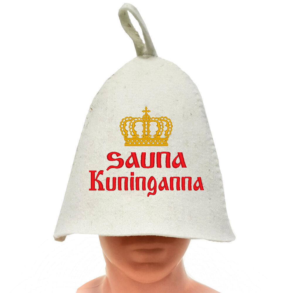 Saunamüts kirjaga Sauna Kuninganna hind ja info | Sauna aksessuaarid | kaup24.ee