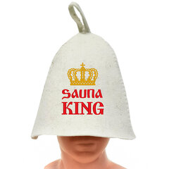 Банная шапка с надписью SAUNA KING цена и информация | Аксессуары для сауны и бани | kaup24.ee