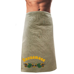 Мужская банная льняная юбка с вышивкой Saunamees цена и информация | Аксессуары для сауны и бани | kaup24.ee