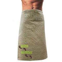 Мужская банная льняная юбка с вышивкой Mine sauna цена и информация | Аксессуары для сауны и бани | kaup24.ee