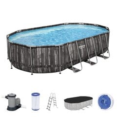 Каркасный бассейн с фильтром Bestway Power Steel 610 x 366 x 122 см, с фильтром цена и информация | Бассейны | kaup24.ee