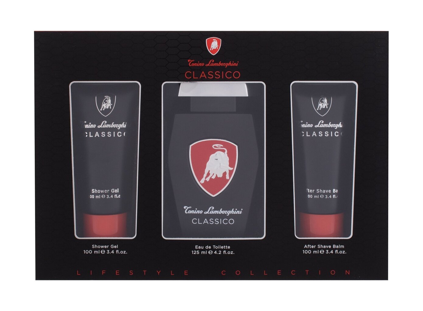 Komplekt Tonino Lamborghini Classico: EDT meestele 125 ml + dušigeel 100 ml + raseerimisjärgne palsam 100 ml цена и информация | Meeste parfüümid | kaup24.ee