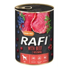 Консервы с говядиной Rafi, 400 г цена и информация | Консервы для собак | kaup24.ee