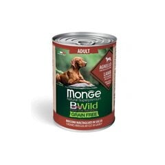 Monge Bwild Dog Adult Chunkies Grain Free teraviljata märg toit koertele lambaliha, kõrvitsa ja suvikõrvitsaga 400g цена и информация | Консервы для собак | kaup24.ee