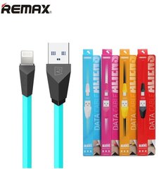 Kaabel Remax Alien Super Flat Lightning - USB 1m, sinine hind ja info | Mobiiltelefonide kaablid | kaup24.ee