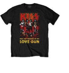 Мужская футболка KISS с короткими рукавами цена и информация | Мужские футболки | kaup24.ee