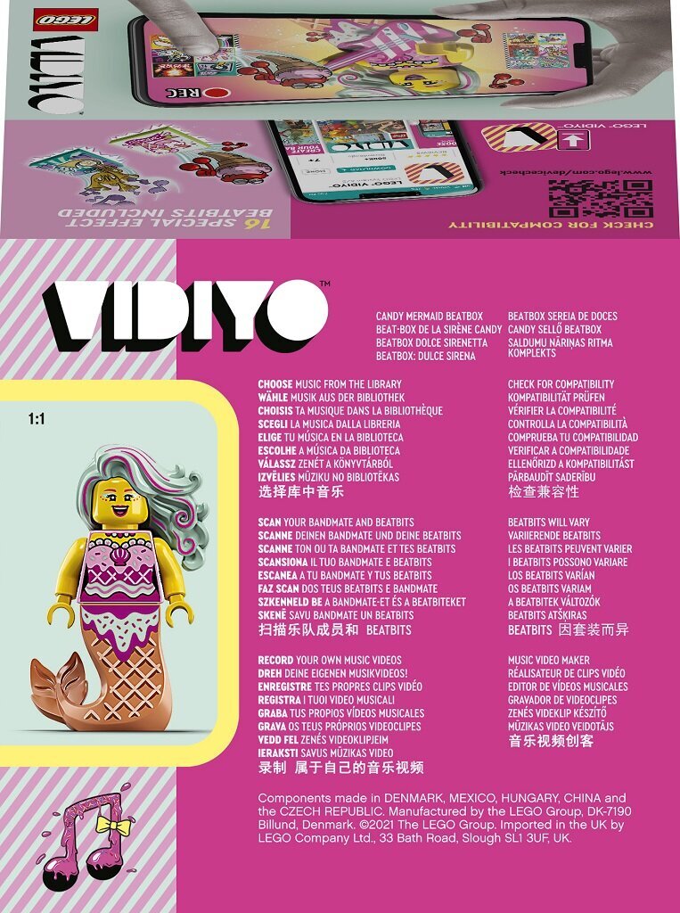 43102 LEGO® VIDIYO Candy Mermaid BeatBox hind ja info | Klotsid ja konstruktorid | kaup24.ee