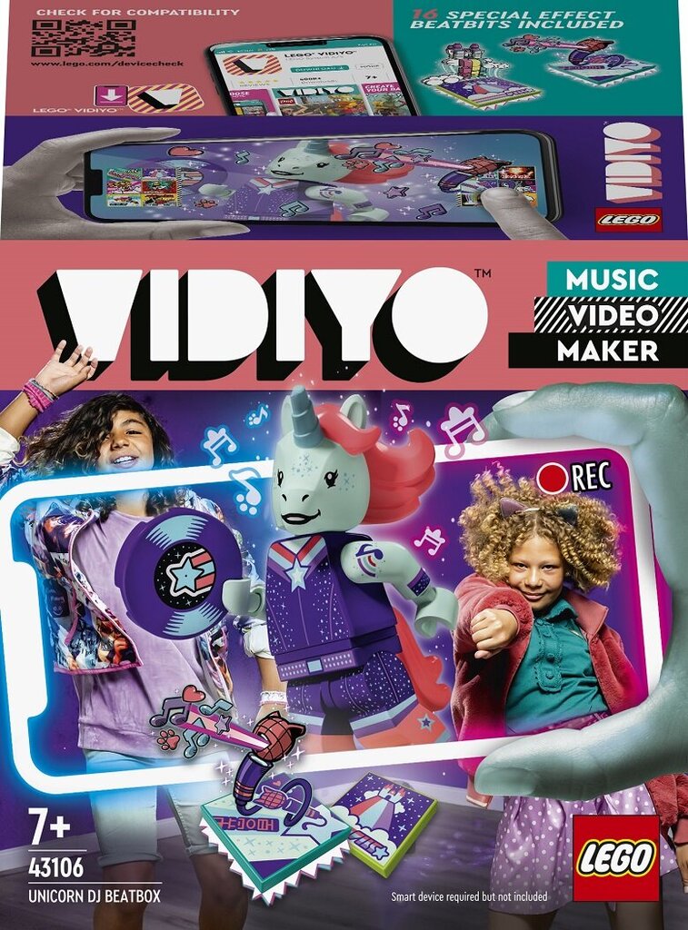 43106 LEGO® VIDIYO Ükssarvik DJ BeatBox hind ja info | Klotsid ja konstruktorid | kaup24.ee