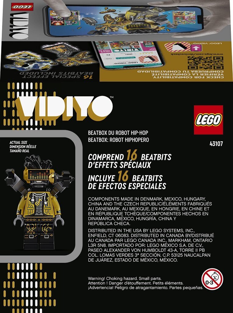 43107 LEGO® VIDIYO HipHop Robot BeatBox hind ja info | Klotsid ja konstruktorid | kaup24.ee
