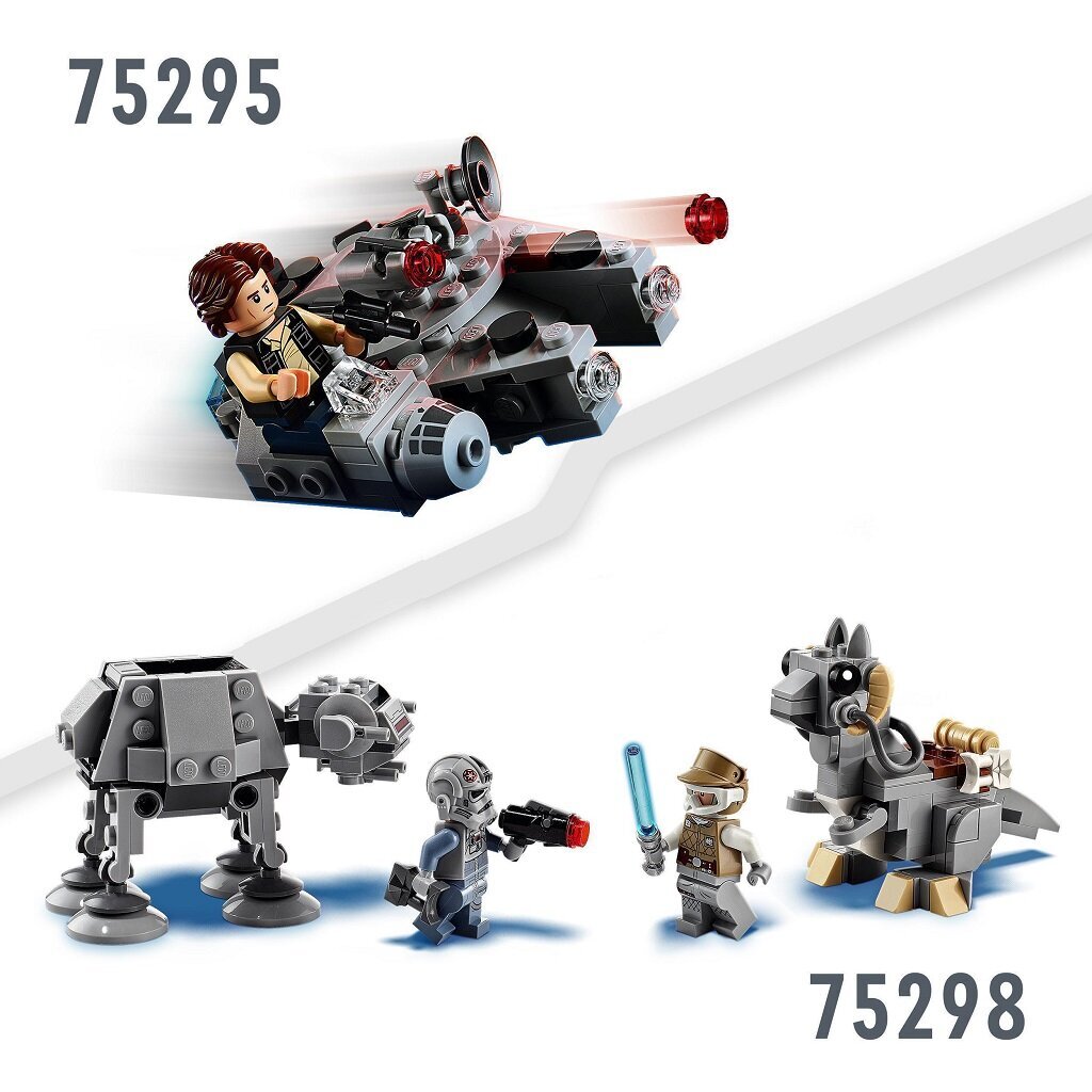 75298 LEGO® Star Wars AT-AT vs Tauntaun mikrovõitlejad цена и информация | Klotsid ja konstruktorid | kaup24.ee