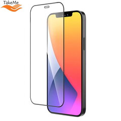 Kaitseklaas TakeMe Hard Ceramic Full Surface Screen Protector Glass, sobib Apple iPhone 12/iPhone 12 Pro цена и информация | Защитные пленки для телефонов | kaup24.ee