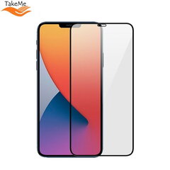 TakeMe HARD Ceramic Полной повверхностю защитное стекло для Apple iPhone 12 Mini Черный цена и информация | Защитные пленки для телефонов | kaup24.ee