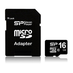 Silicon Power 16 GB, MicroSDHC, Flash me цена и информация | Карты памяти | kaup24.ee