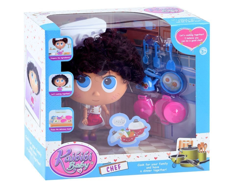 Nukk „Kaibibi baby“, peakokk цена и информация | Tüdrukute mänguasjad | kaup24.ee
