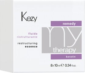 Восстанавливающий флюид  Kezy MyTherapy Remedy Keratin 8×10 мл цена и информация | Средства для укрепления волос | kaup24.ee